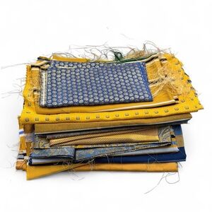 Blue and Yellow Fabric Bundle